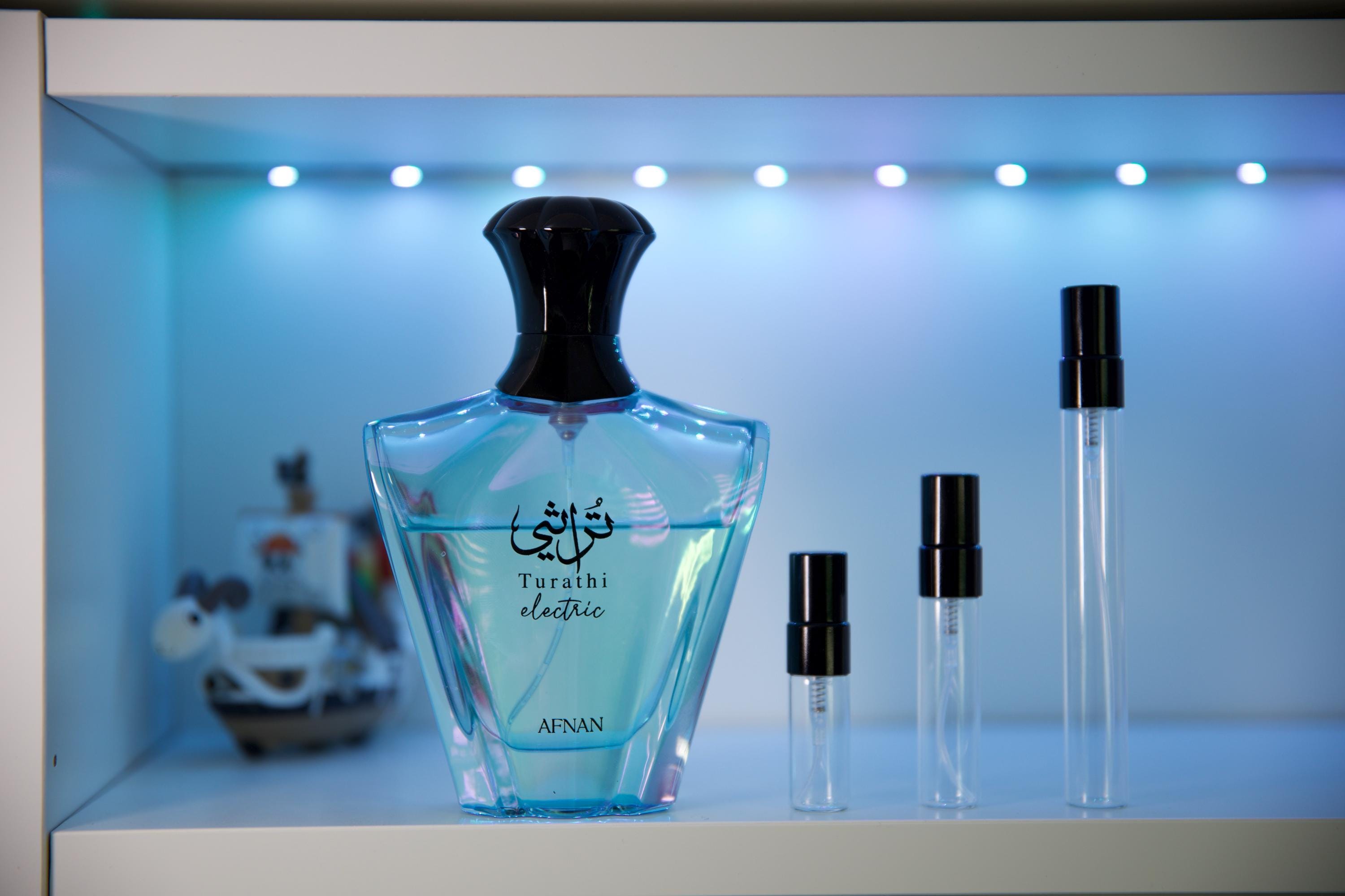 Afnan Turathi Electric - Scent Sample - 3ml / 5ml / 10ml - Inspired by Ex Nihilo Blue Talisman